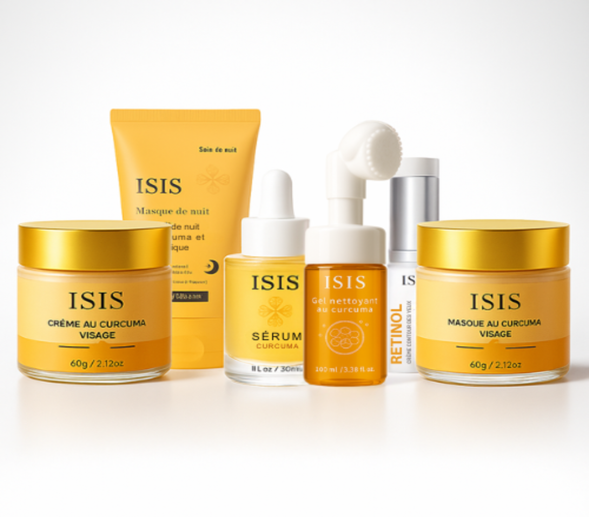 Routine complète skincare au curcuma – éclat & teint uniforme