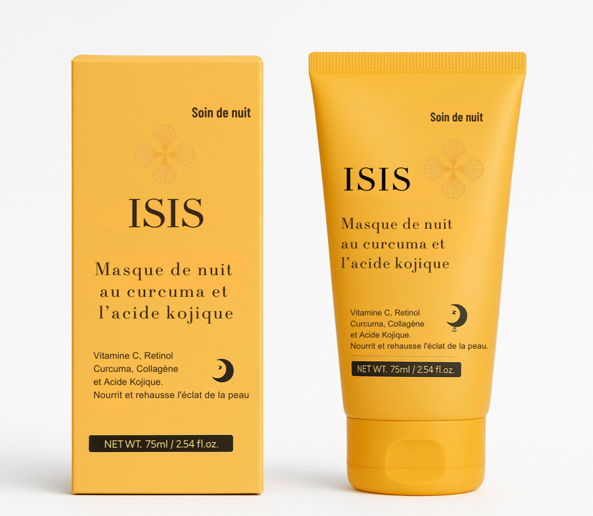 Masque de Nuit au Curcuma & Acide Kojique Peel-Off