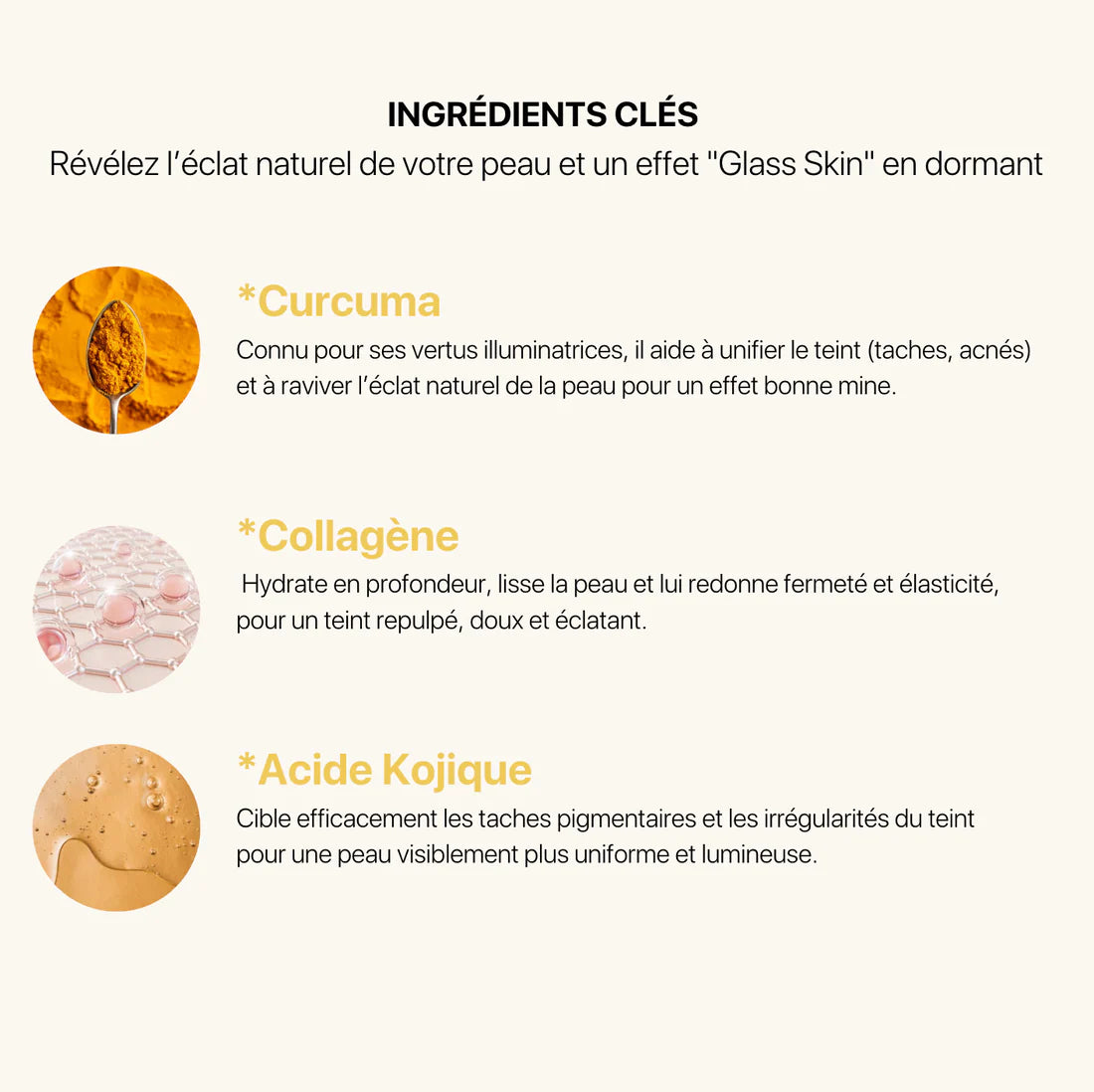 Masque de Nuit au Curcuma & Acide Kojique Peel-Off
