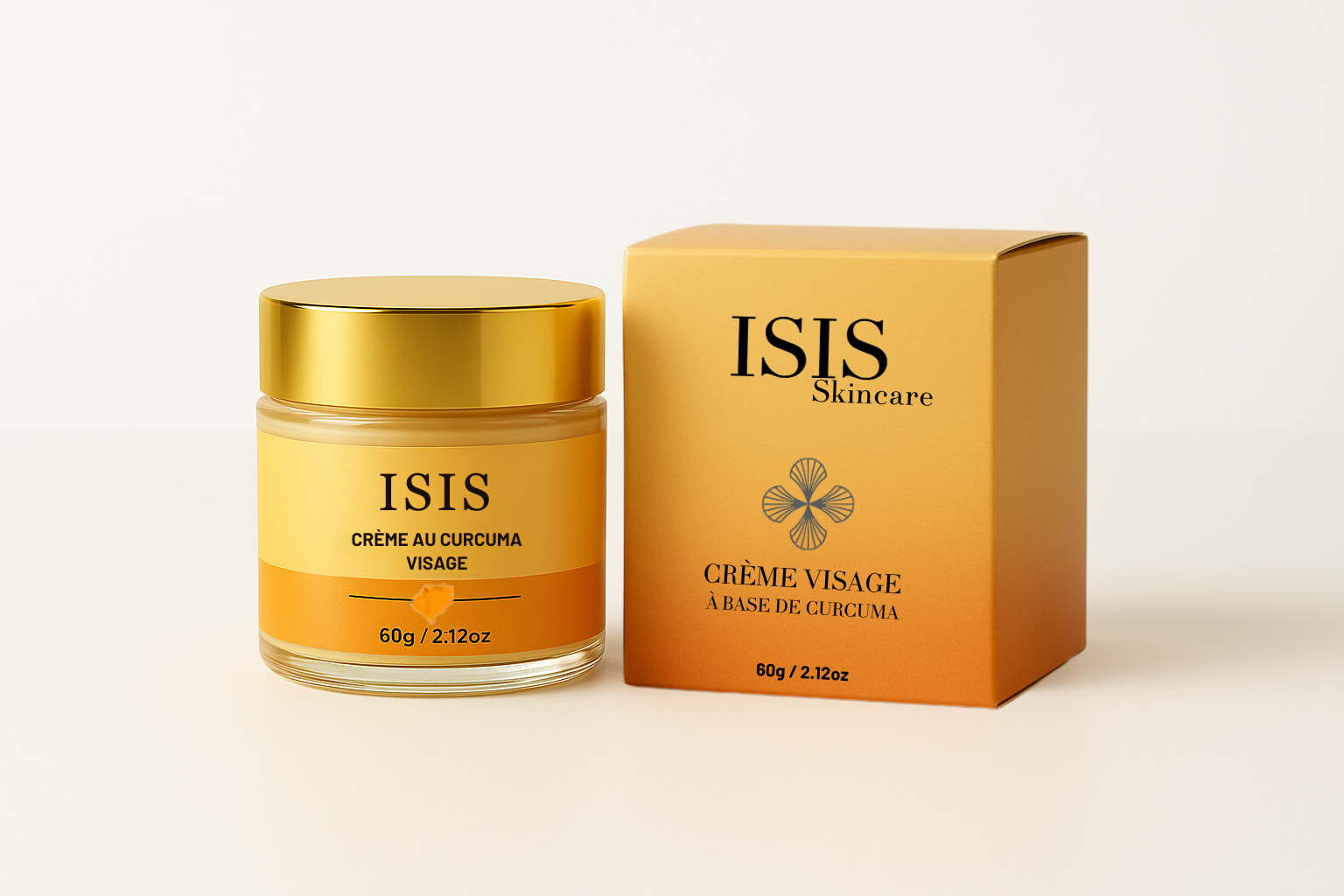 Créme Hydratante au Curcuma et la Vitamine C "Anti-Hyperpigmentation"