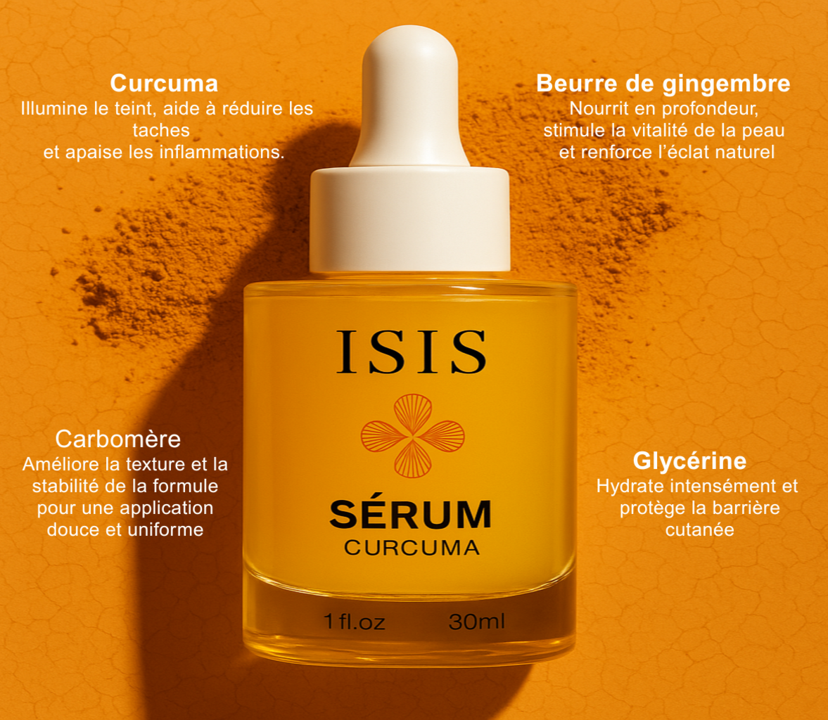 Sérum Éclat Anti-Taches au Curcuma